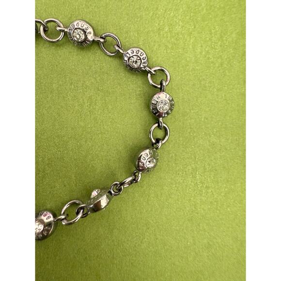 Henri Bendel Rare Silver Tone Iconic Logo Bracelet - Picture 3 of 5